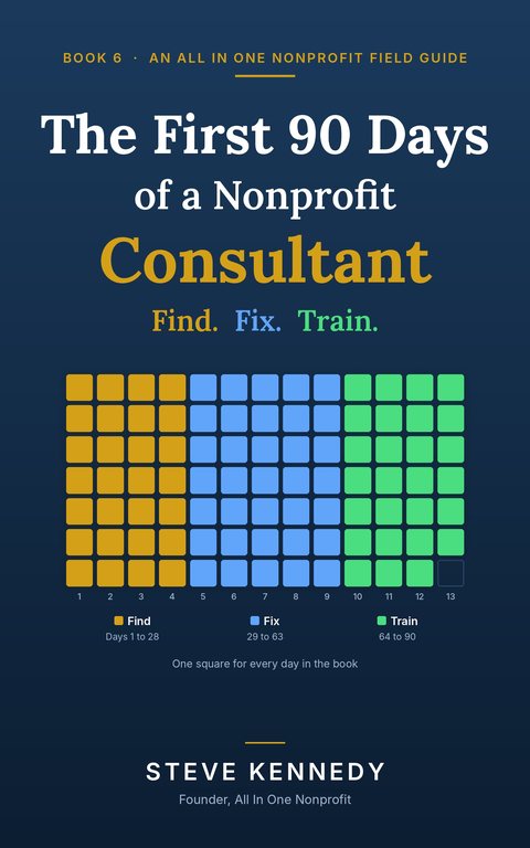 Cover of The First 90 Days of a Nonprofit Consultant by Steve Kennedy
