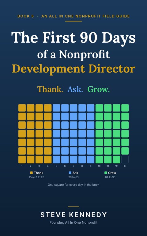 Cover of The First 90 Days of a Nonprofit Development Director by Steve Kennedy