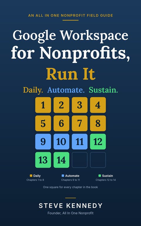 Cover of Google Workspace for Nonprofits, Run It by Steve Kennedy