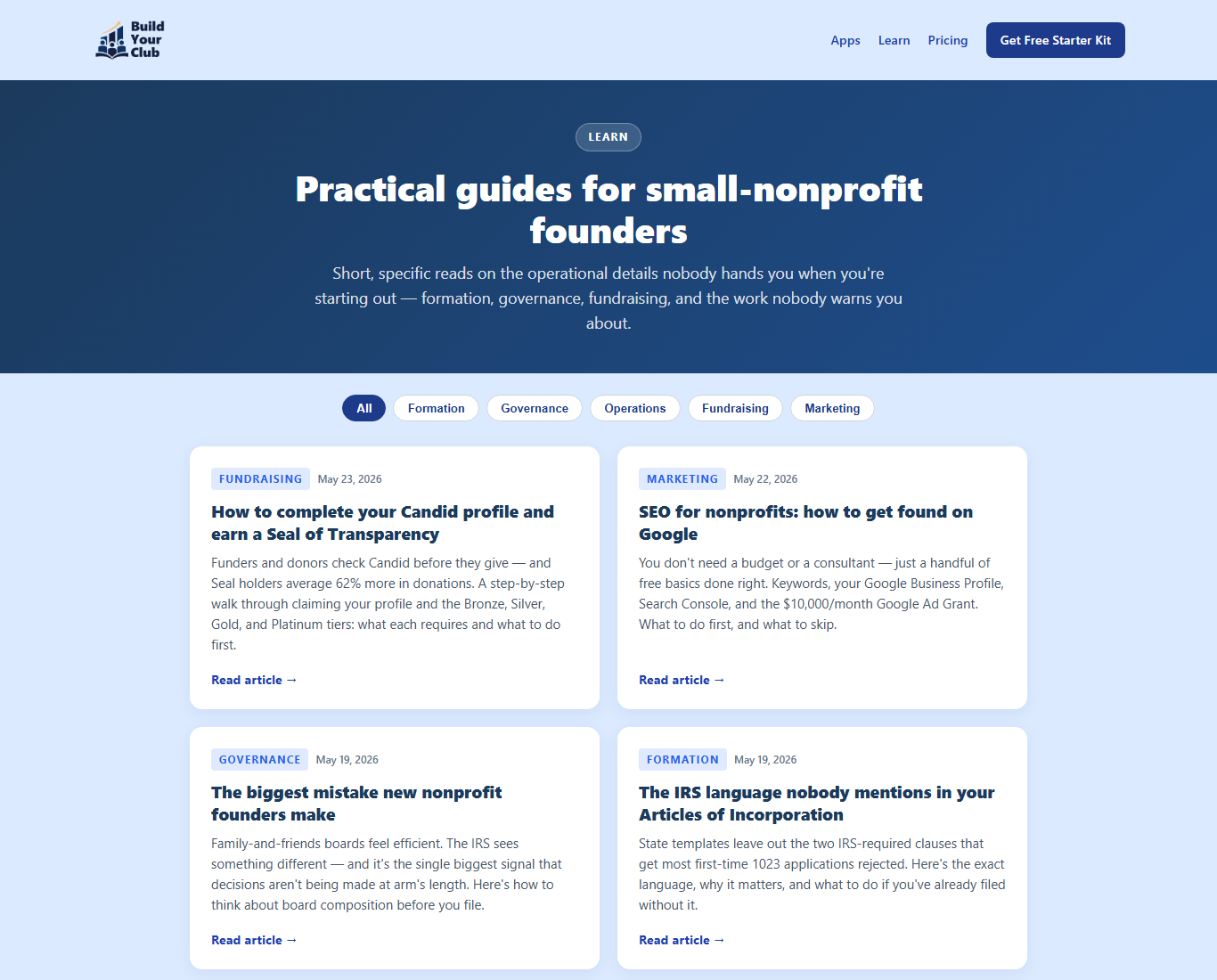 Learn blog